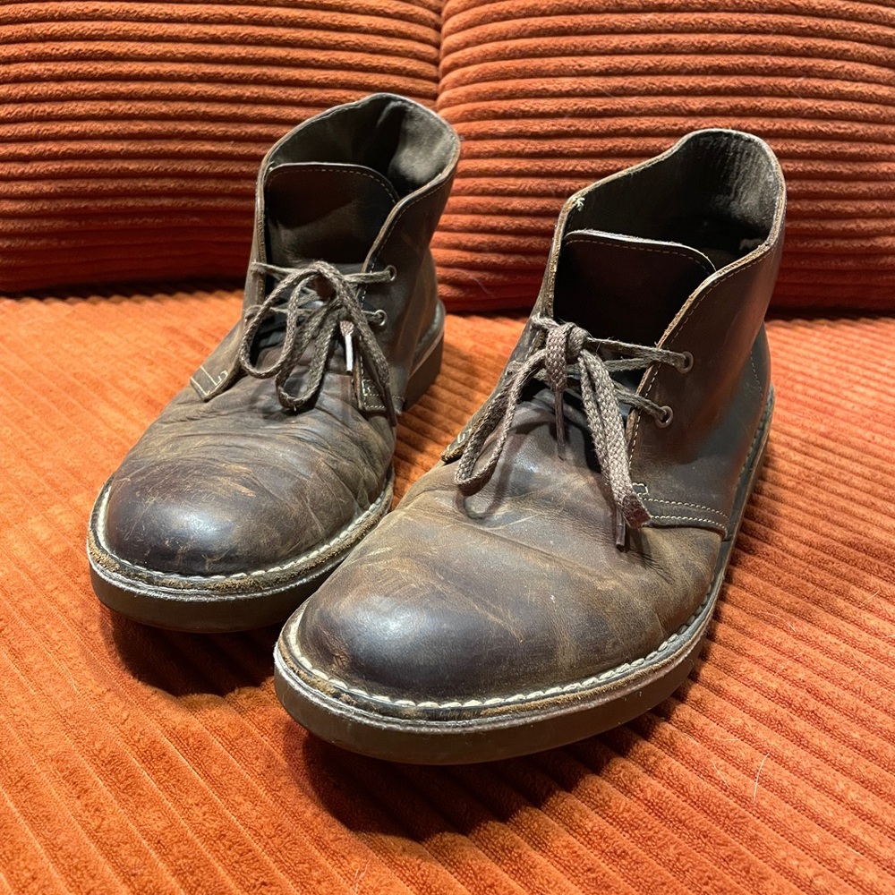 Clarks Dark Brown Chukka Boots for Men
